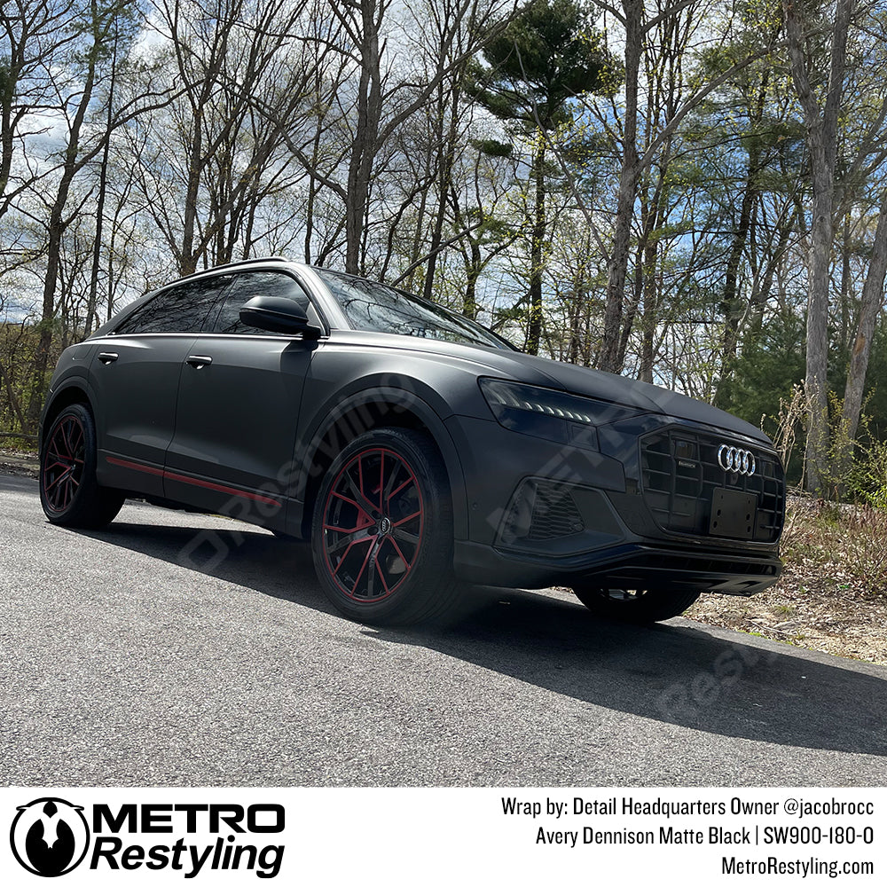 matte black audi wrap