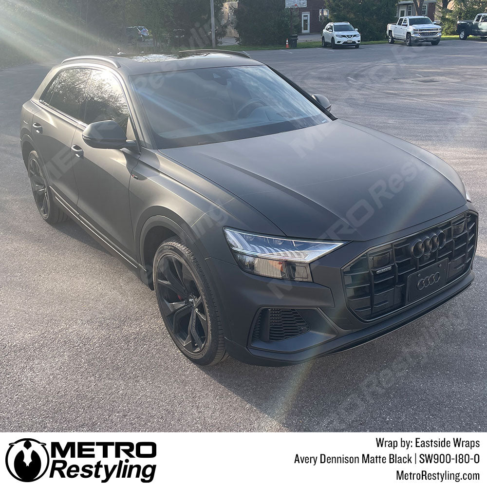 Matte Black Vinyl Wrapped Audi