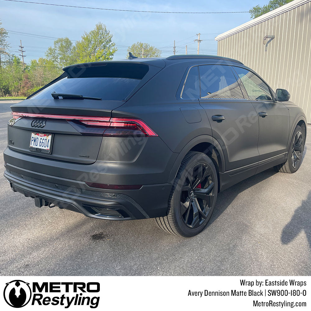 Matte Black Vinyl Audi Wrapped