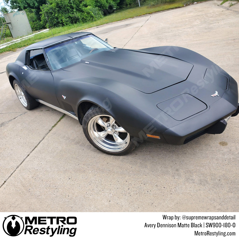black corvette wrap
