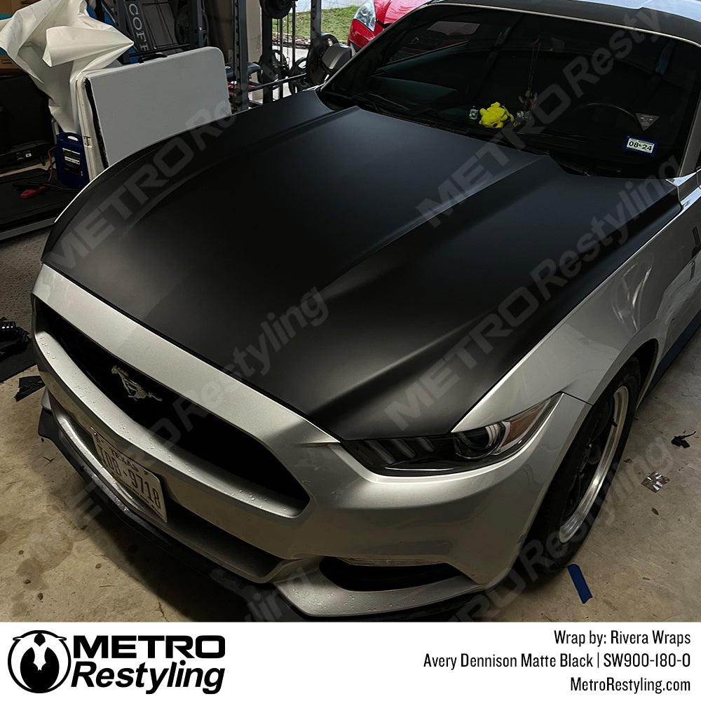 matte black hood wrap