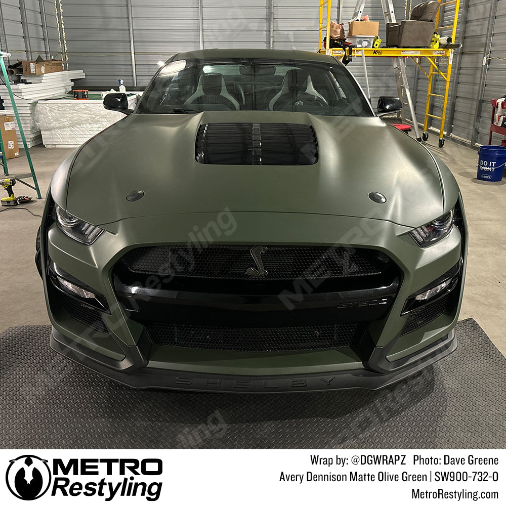 green ford gt 500 wrap