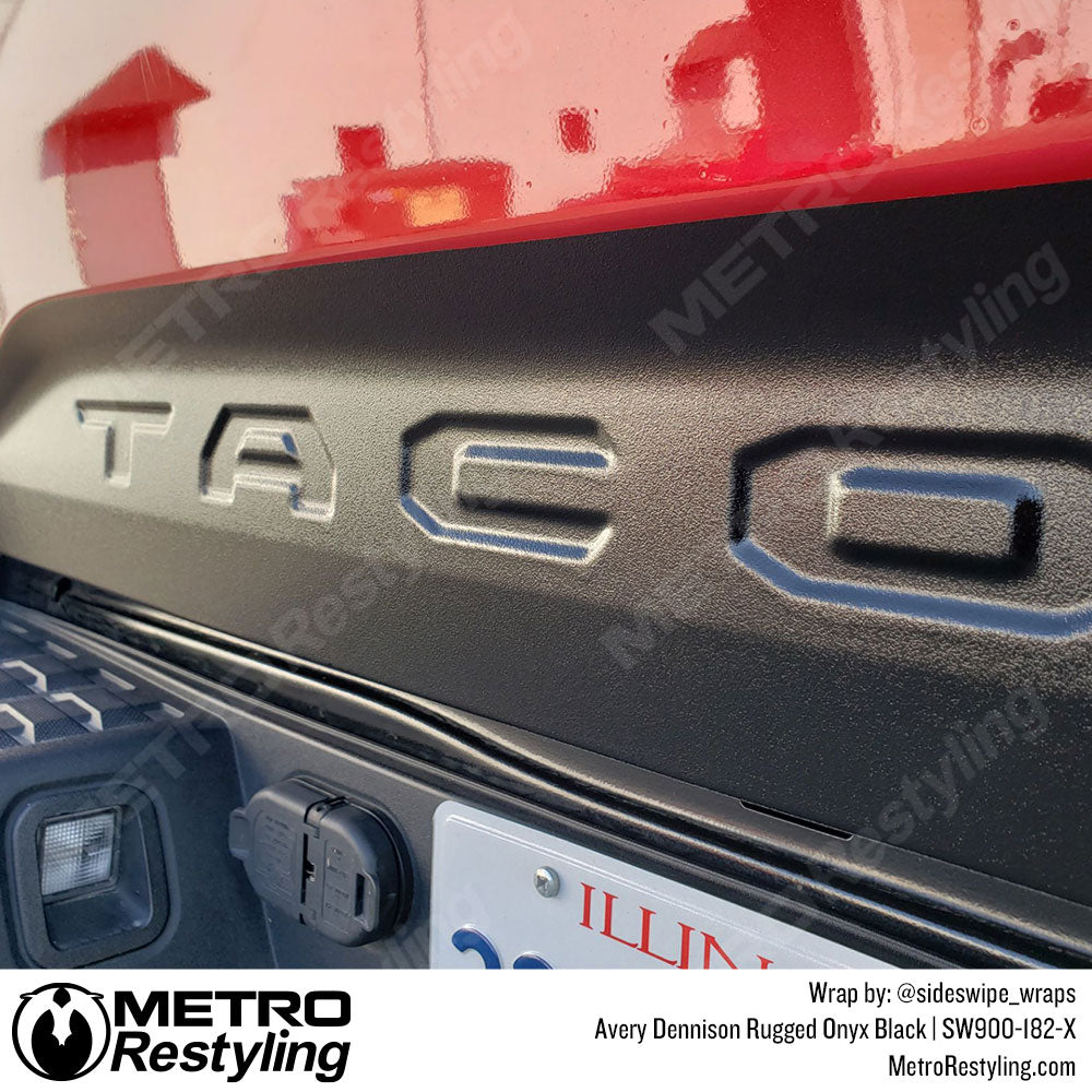 Black Vinyl Wrapped Toyota Truck