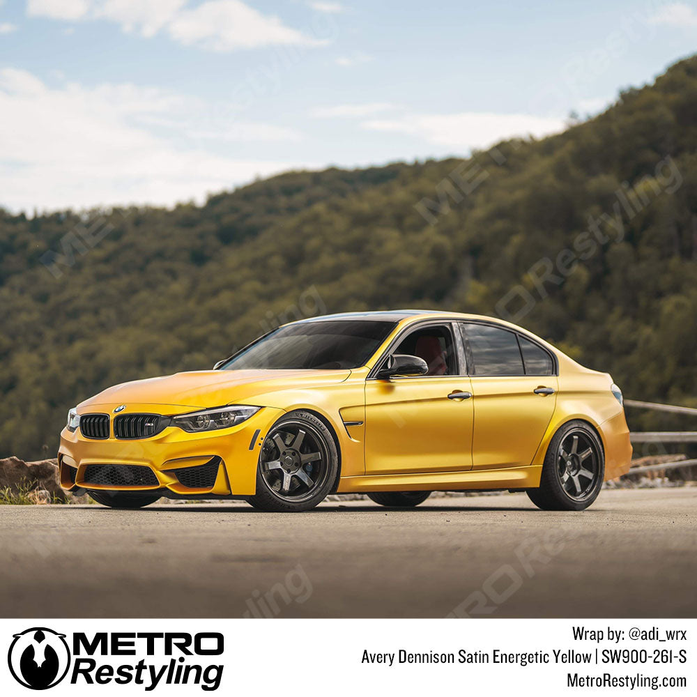 BMW Energetic Yellow Vinyl Wrap