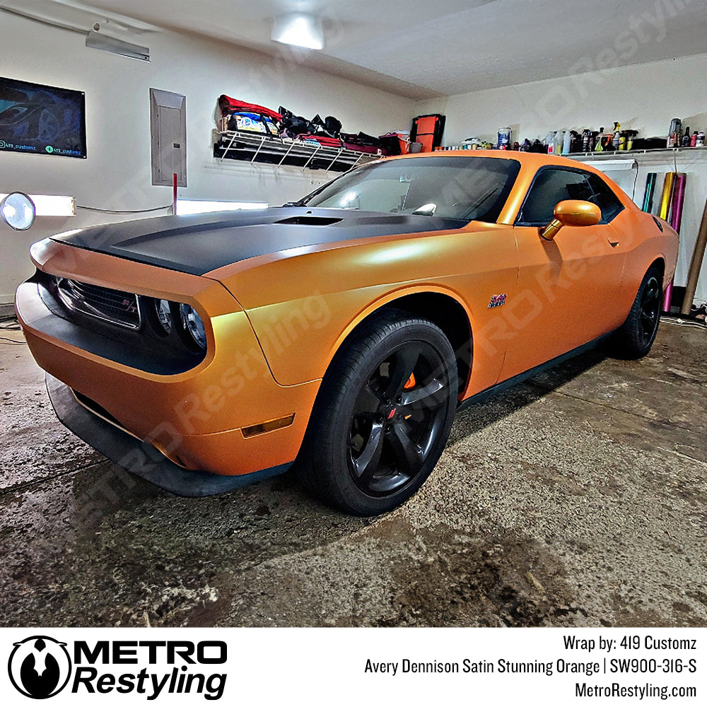 satin yellow silverado wrap