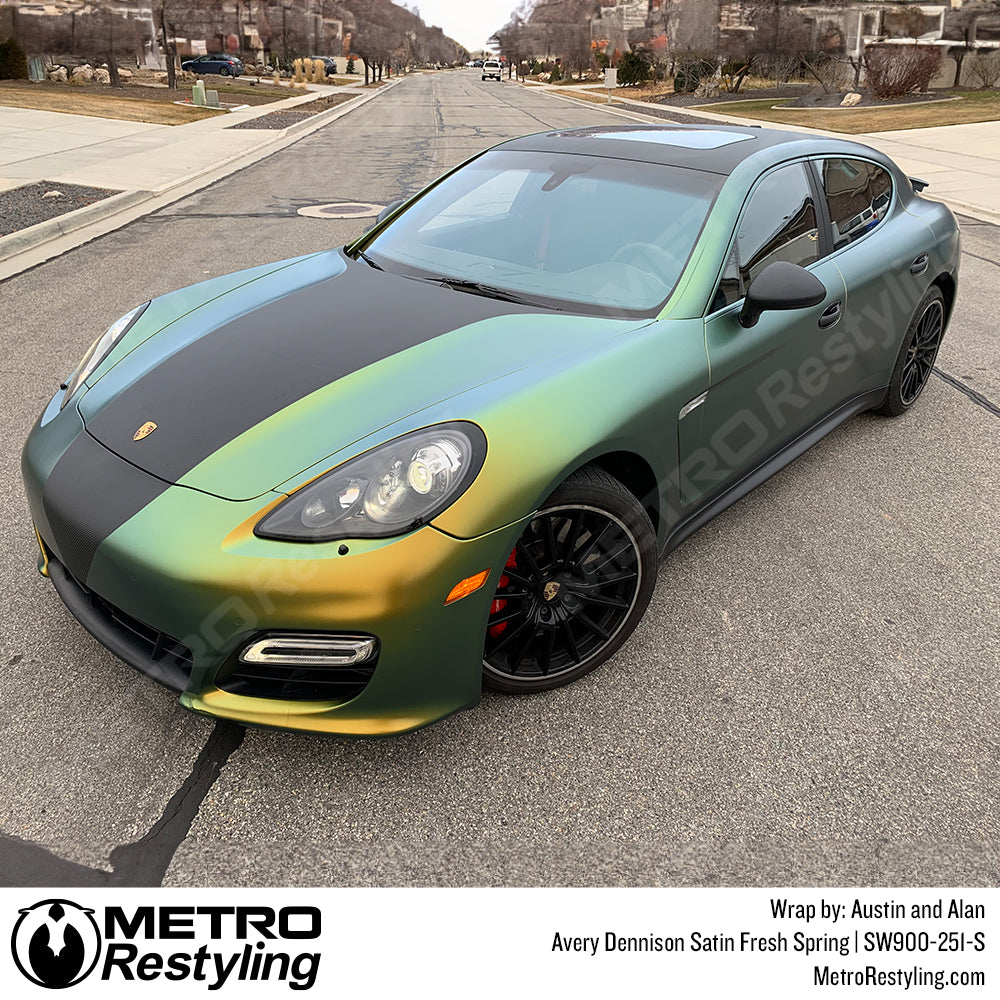 fresh spring porsche vinyl wrap
