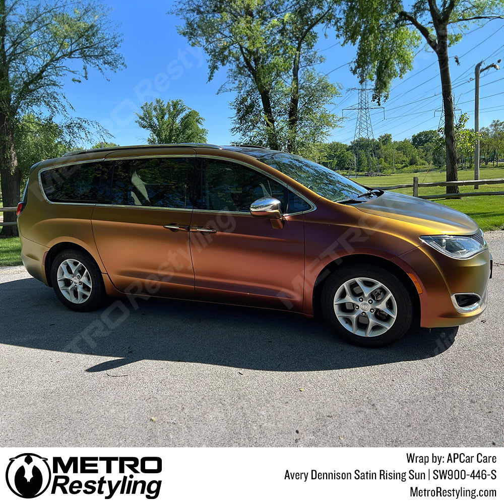 yellow red color shift Chrysler wrap