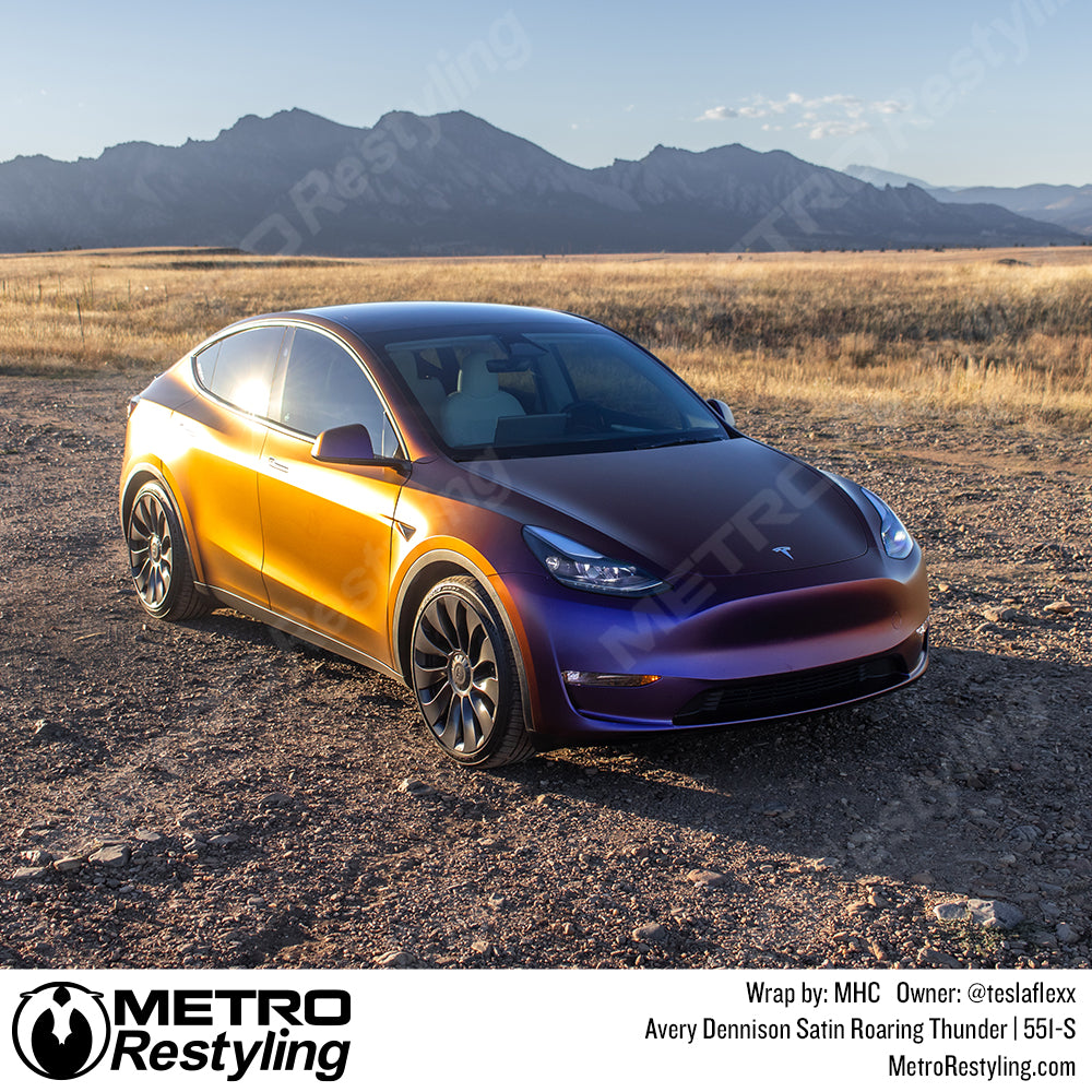 roaring thunder tesla wrap