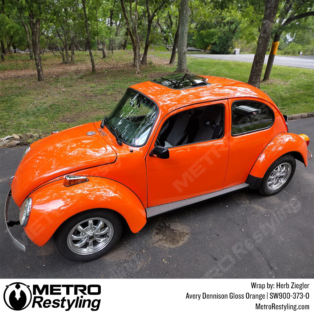 Gloss Orange Car Wrap