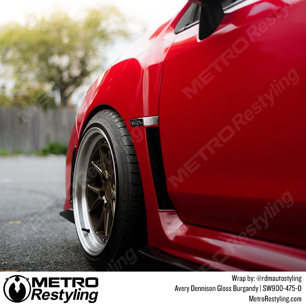 Avery Dennison SW900 Gloss Burgundy Vinyl Wrap | SW900-475-O