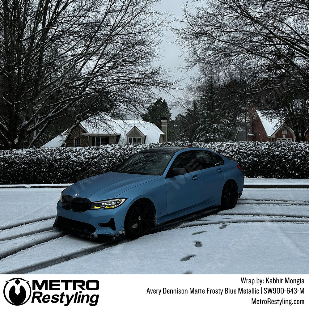 matte frosty blue wrap