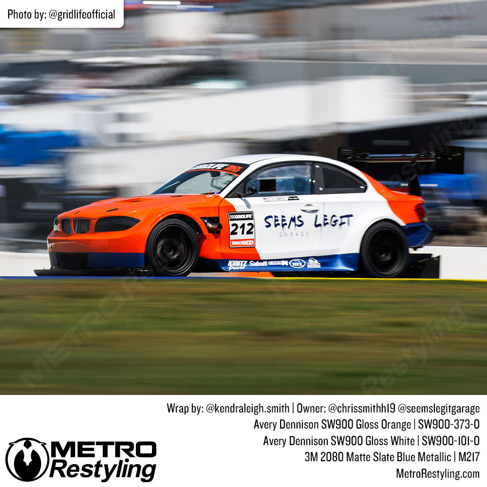 orange racecar wrap