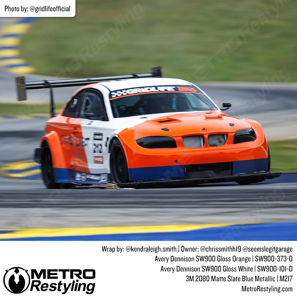 orange racecar wrap