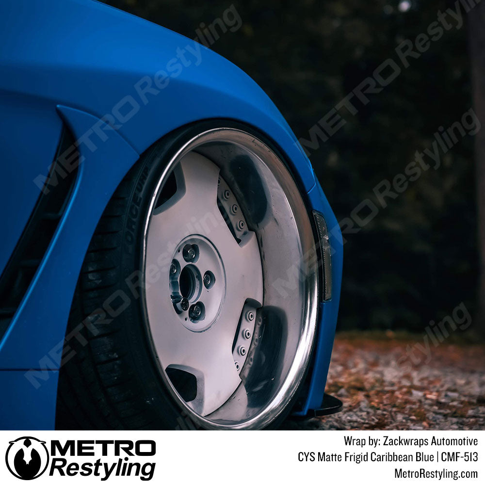 matte blue toyota gr86 wrap