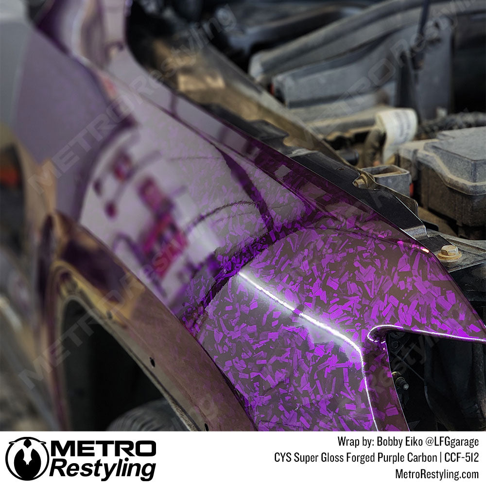 purple carbon fiber wrap