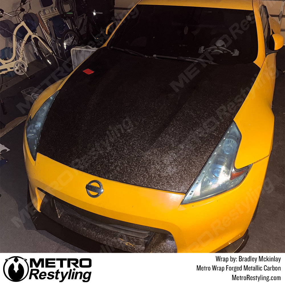 carbon fiber metallic hood vinyl wrap