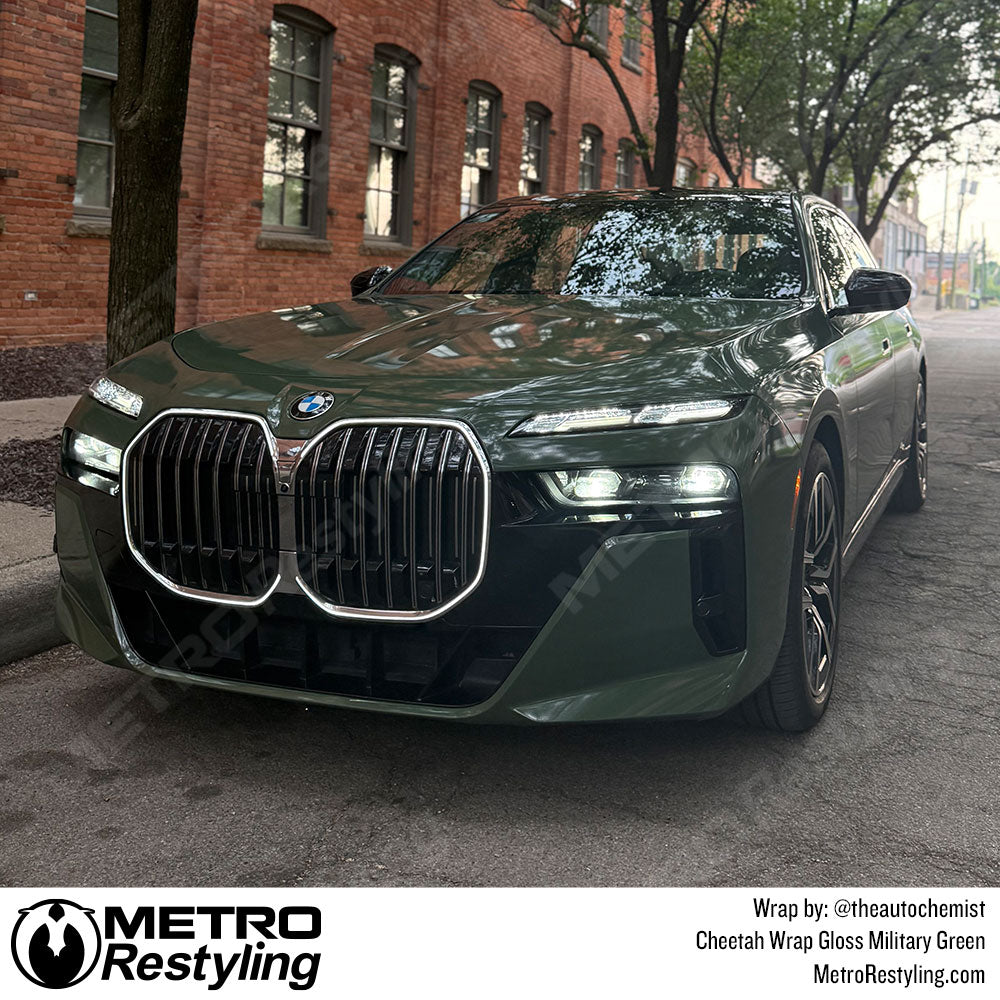 Gloss green bmw wrap
