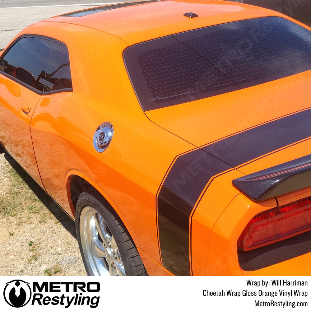 orange gloss dodge challenger