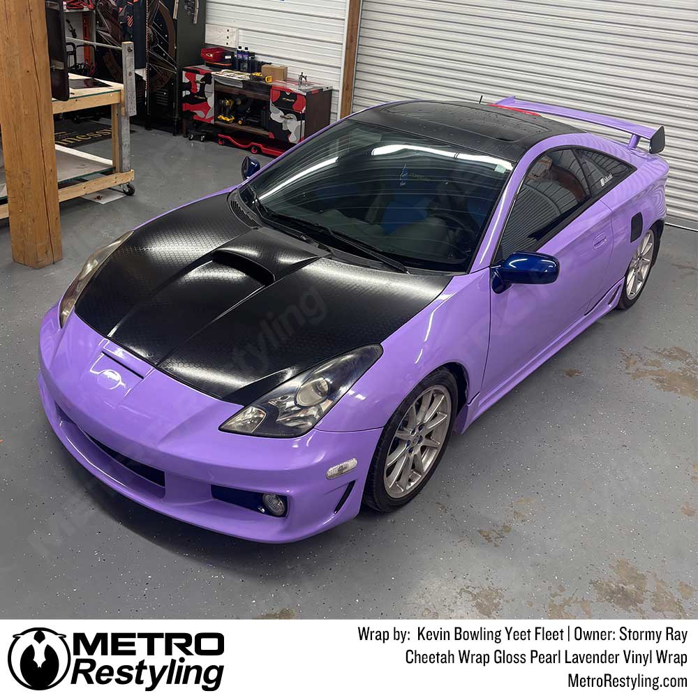 Cheetah Wrap Gloss Pearl Lavender Vinyl Wrap
