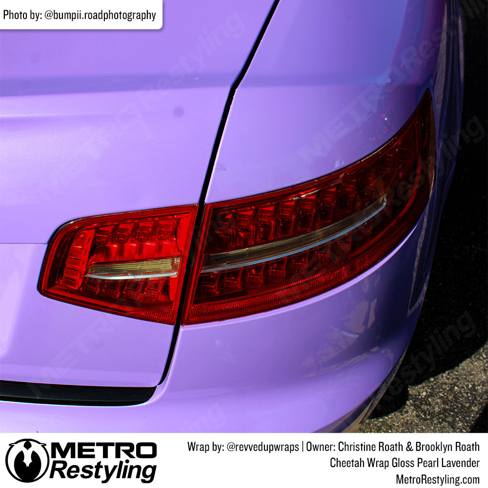audi with lavender purple wrap