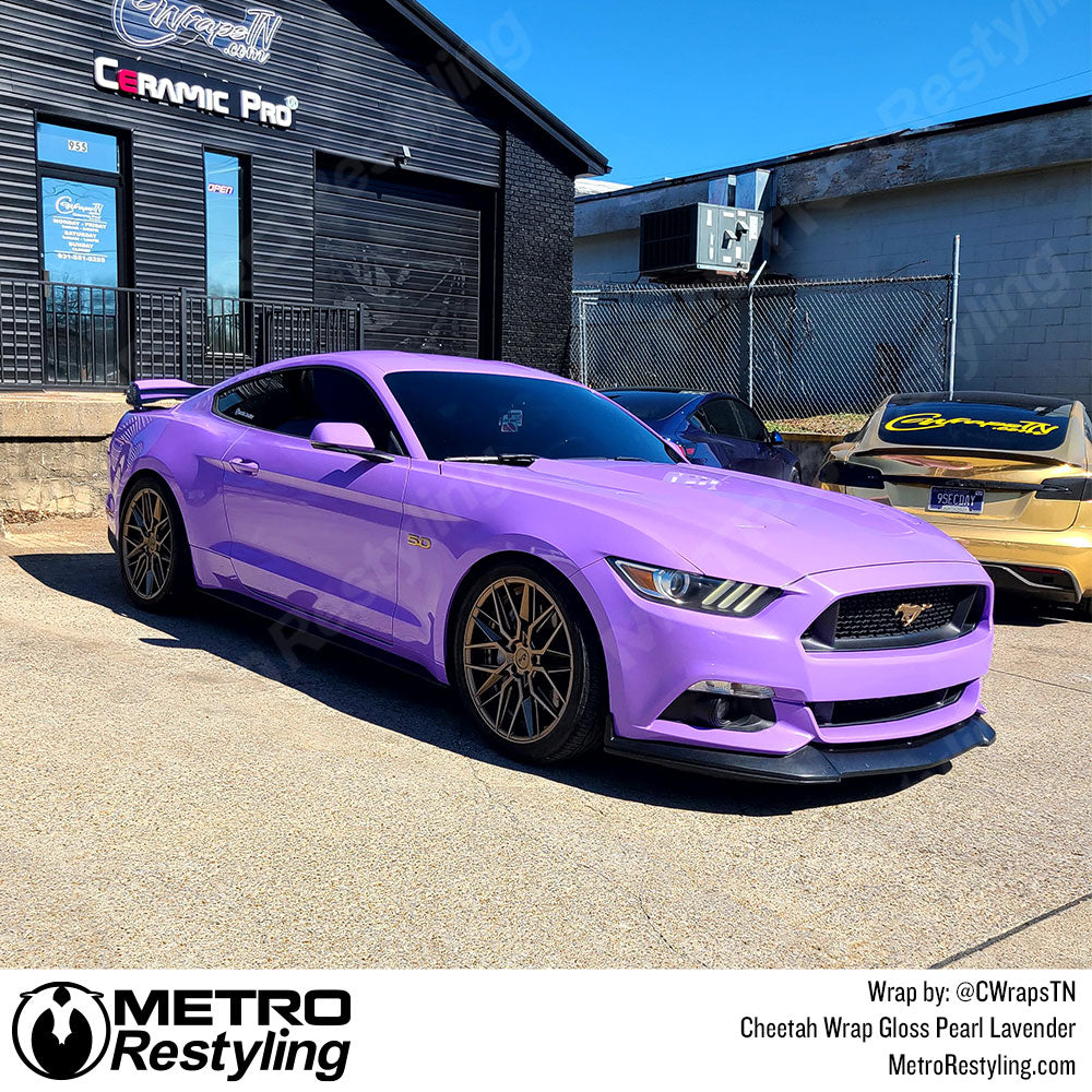 lavender mustang wrap