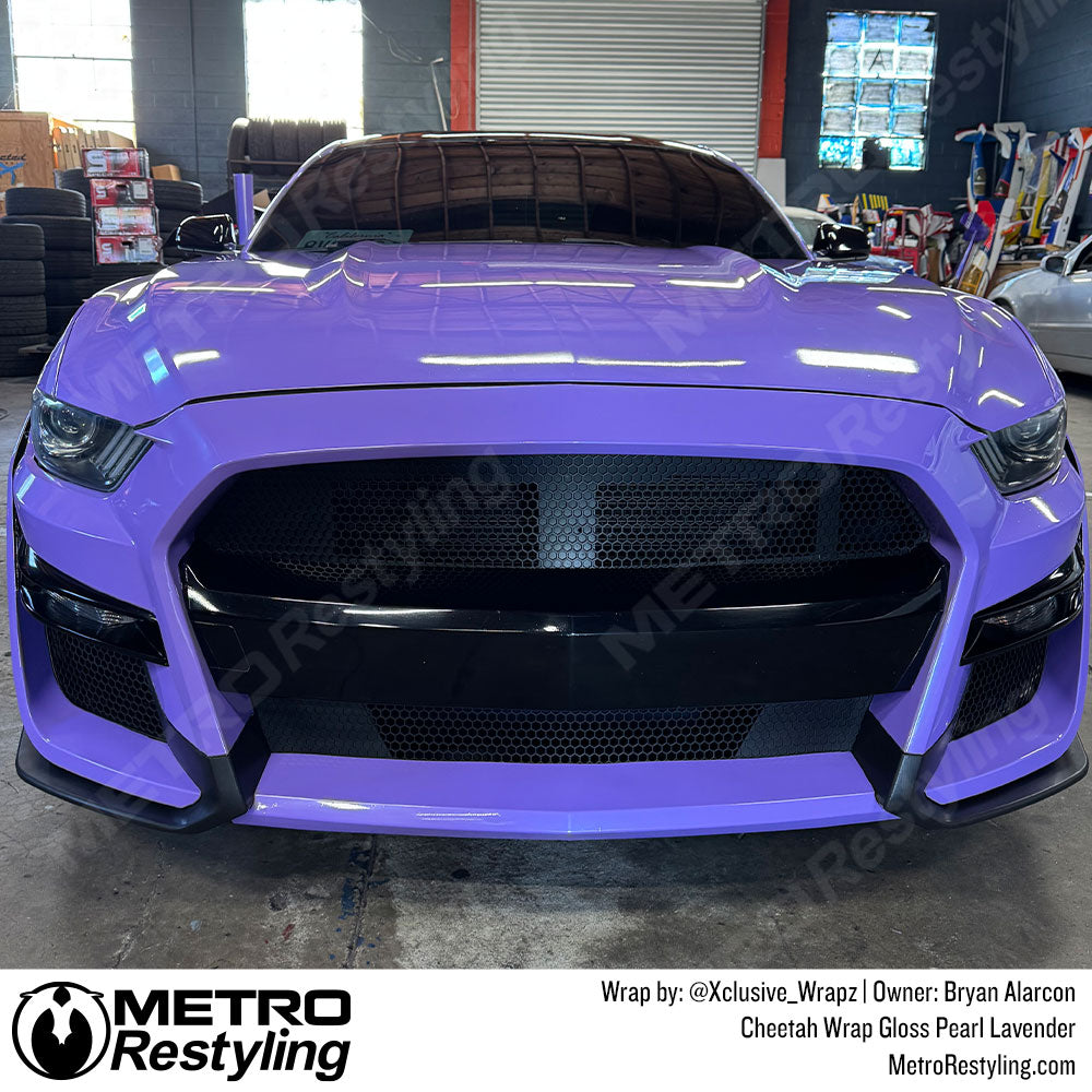 cheetah wrap gloss lavender mustang wrap