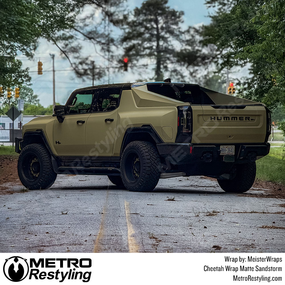tan gmc hummer wrap