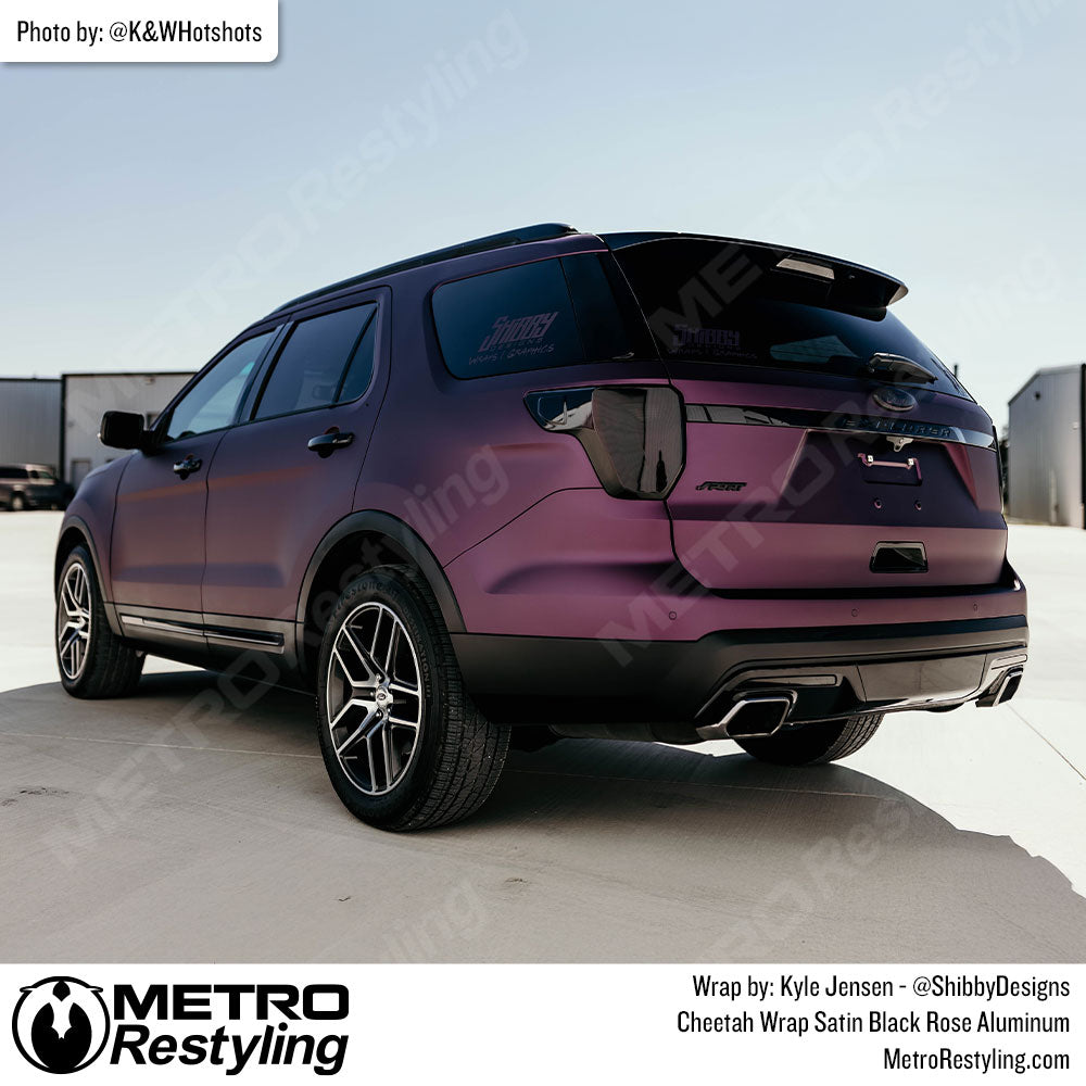 metallic purple ford explorer wrap