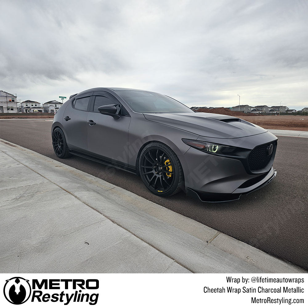 mazda with grey wrap