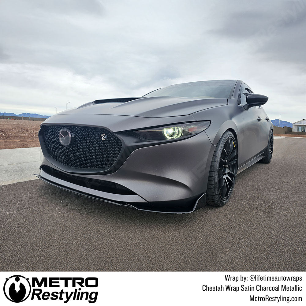mazda with grey wrap