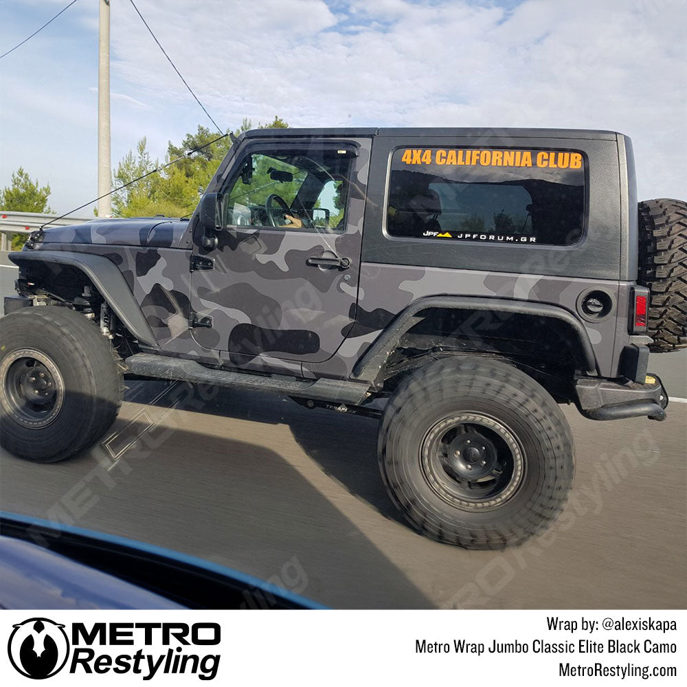 Black Jeep Wrangler Wrap