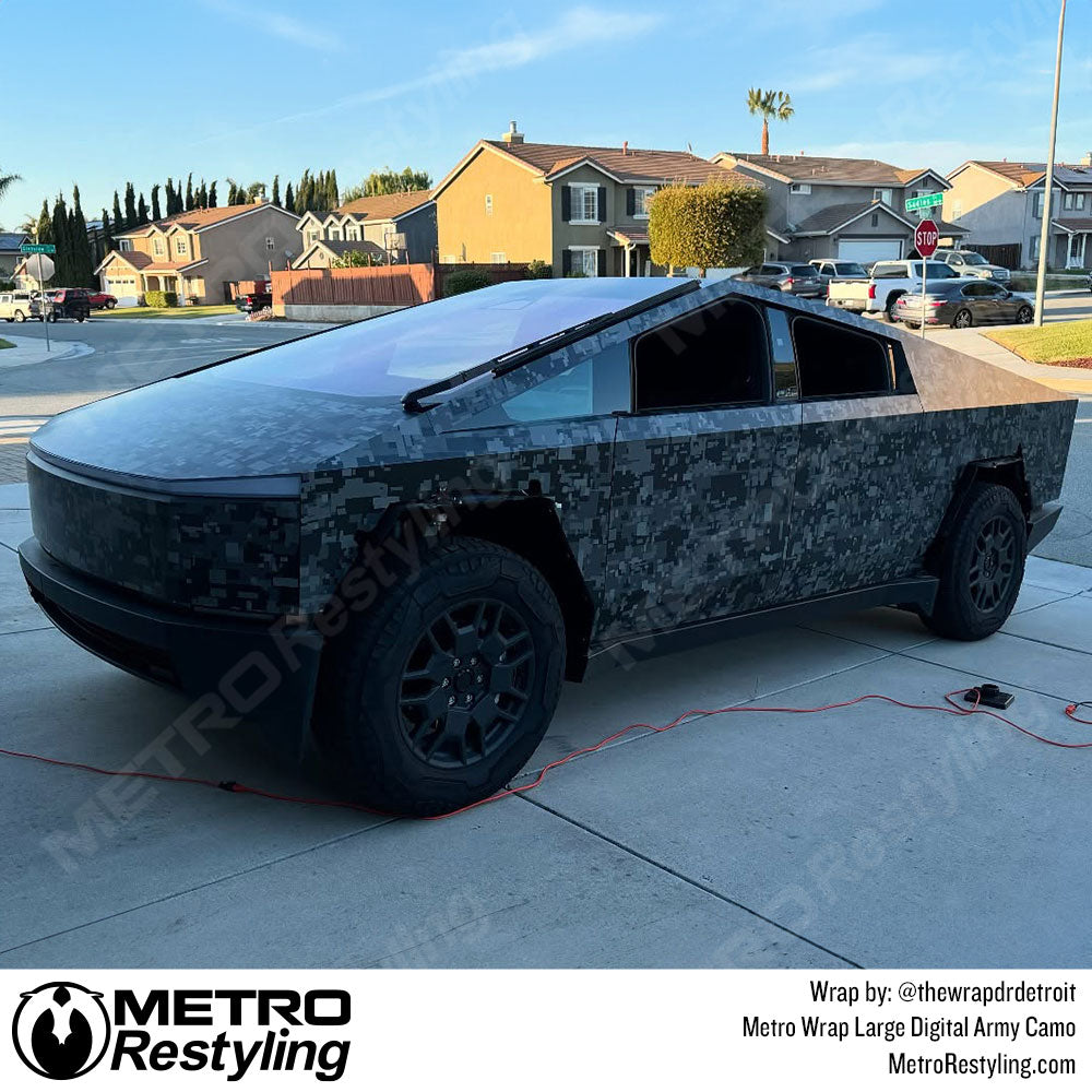 digital cybertruck camouflage wrap