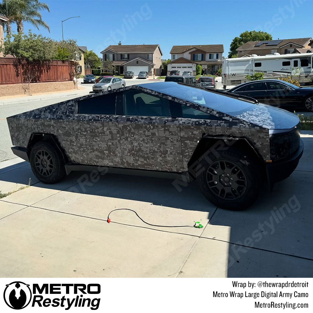digital cybertruck camo wrap