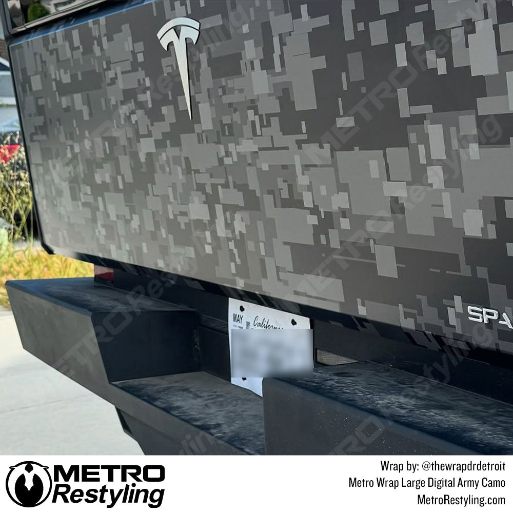 digital cybertruck camo wrap