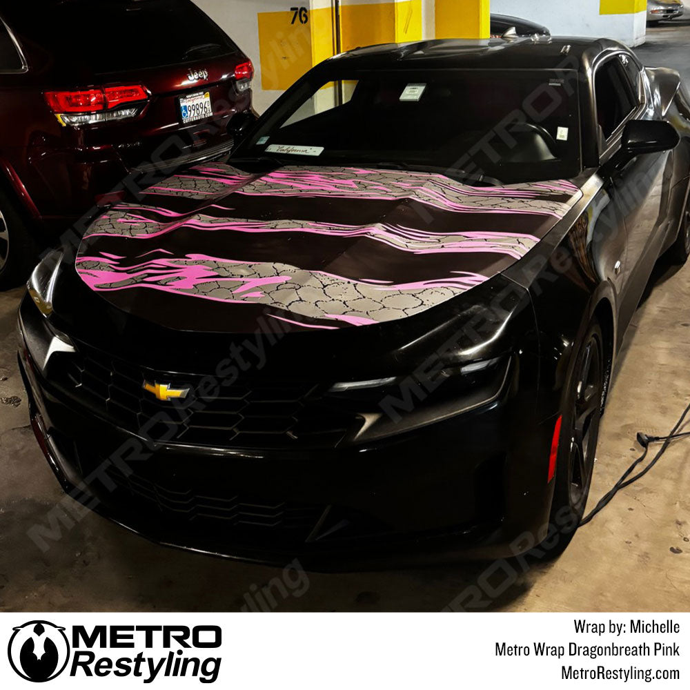 Dragonbreath Pink Camo hood wrap