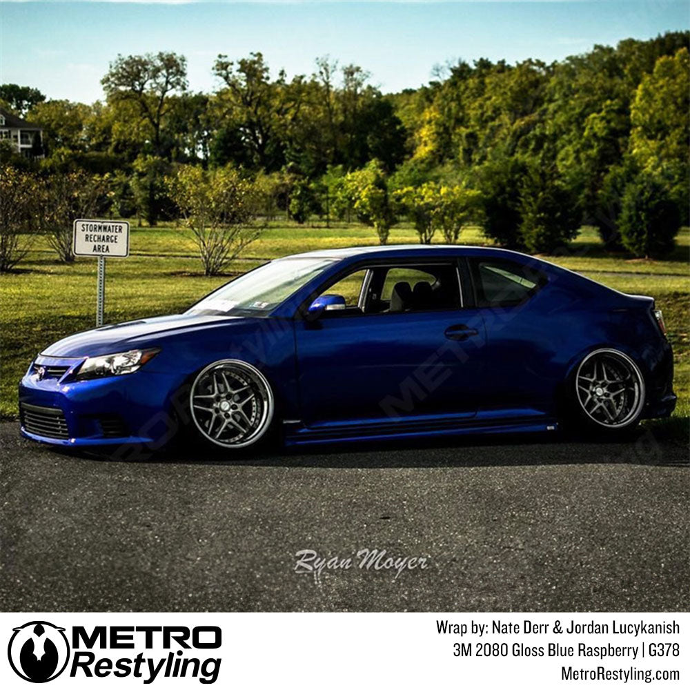 gloss blue vinyl wrap