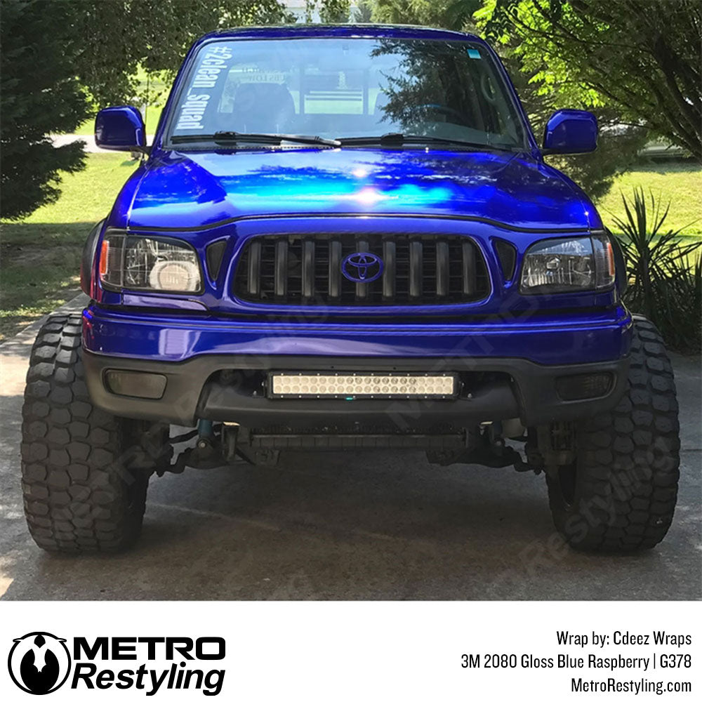 blue truck wrap