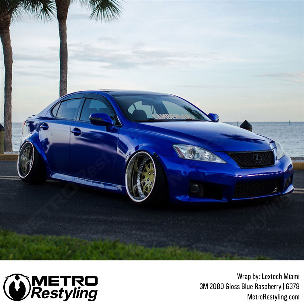 blue lexus wrap