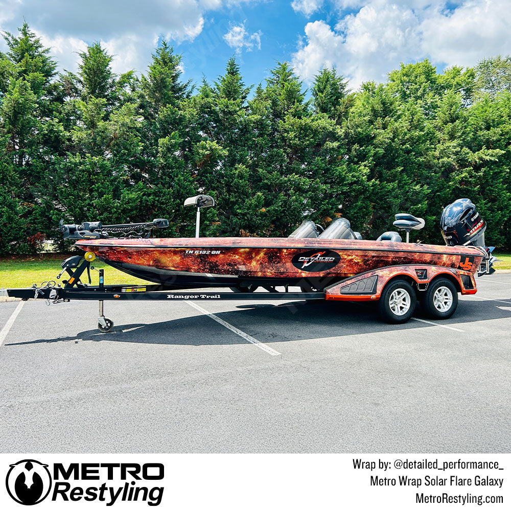 custom design boat wrap