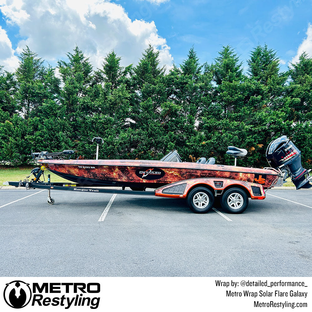 solar flare boat wrap