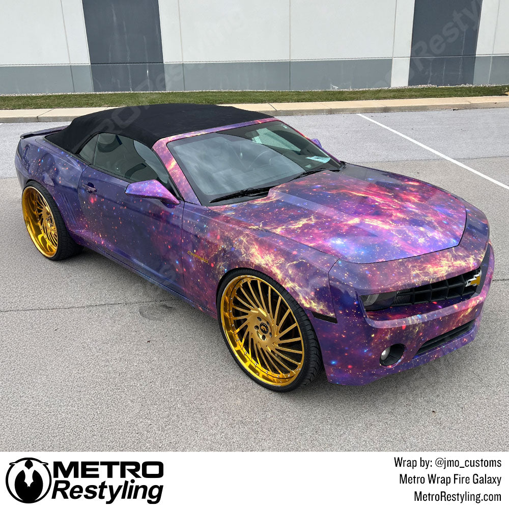 fire galaxy camaro wrap