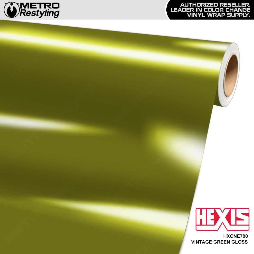 Hexis Gloss Vintage Green Vinyl Wrap | HXONE700