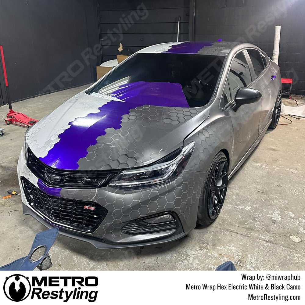 hex electric black and white wrap