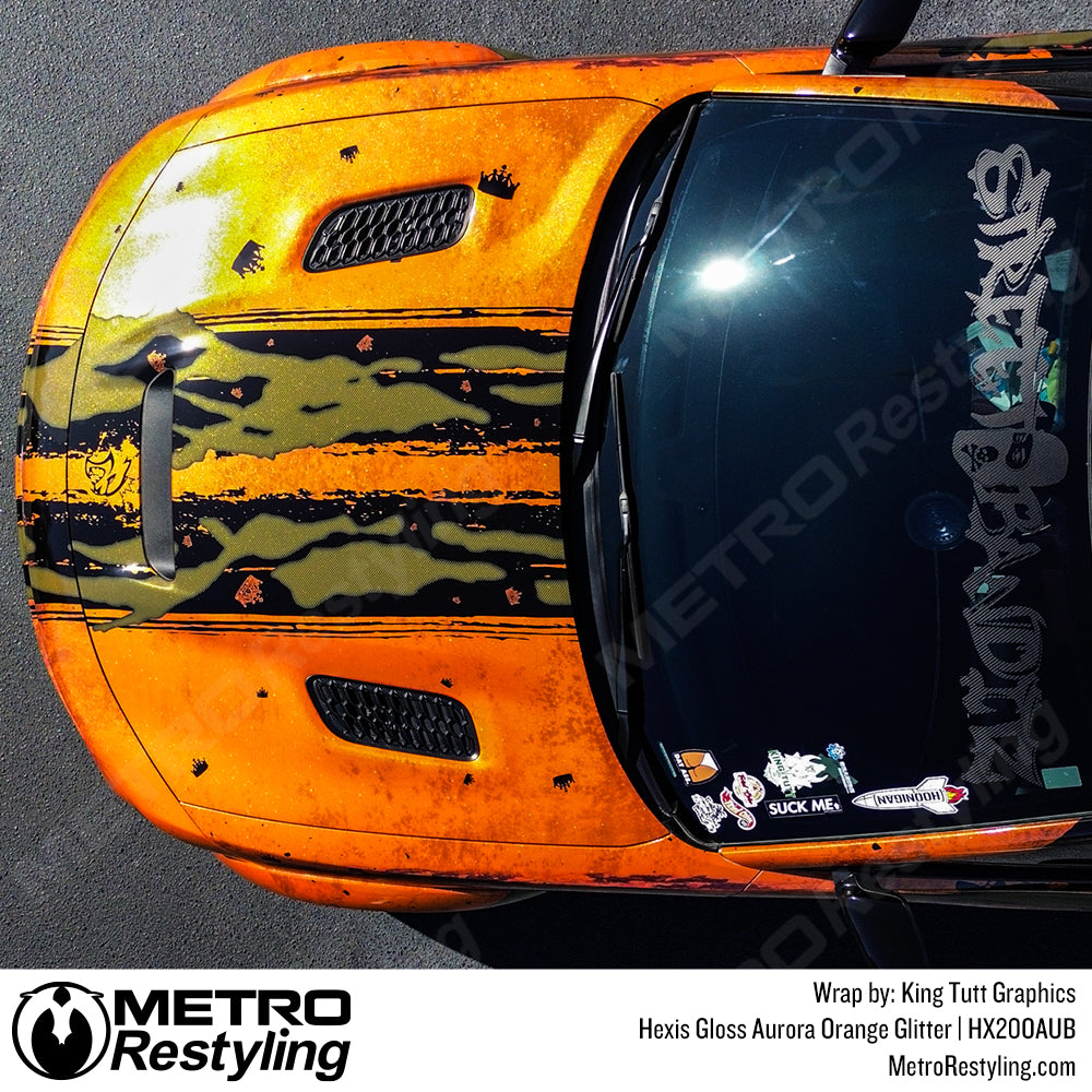 gloss orange charger wrap