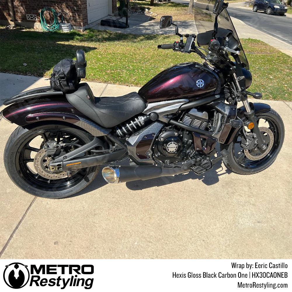 carbon fiber motorcycle wrap