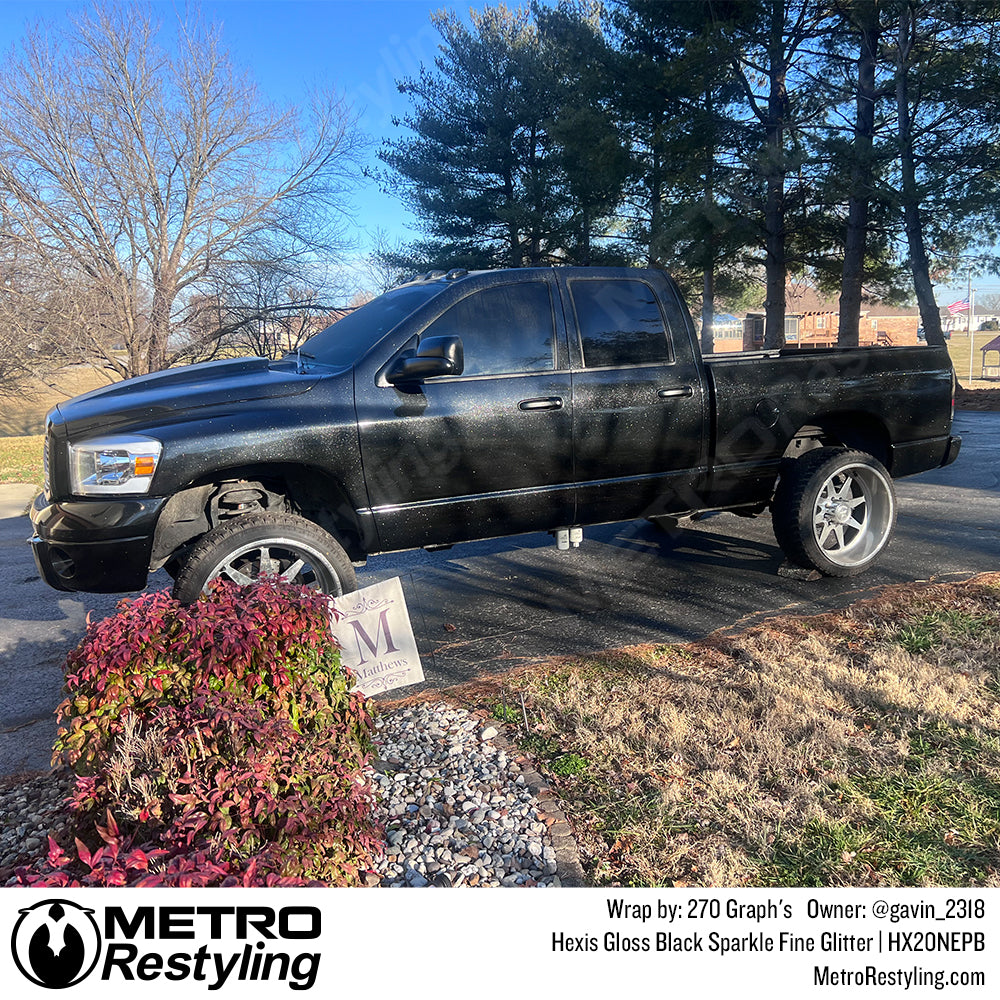 ram black glitter wrap