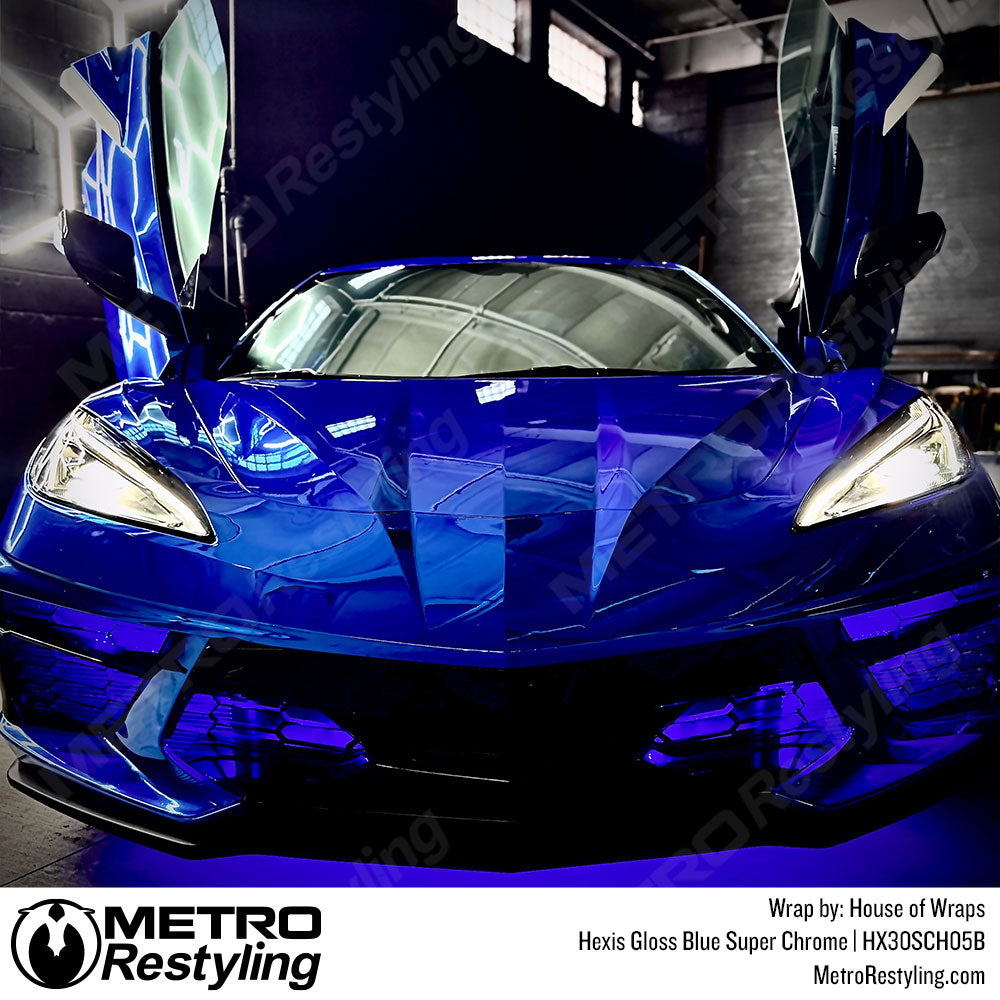 gloss blue c8 wrap