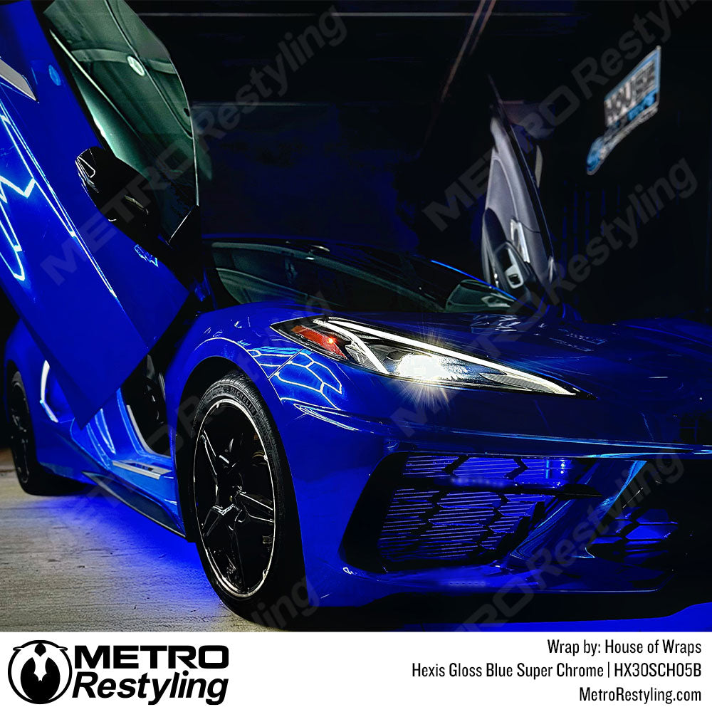 gloss blue c8 wrap