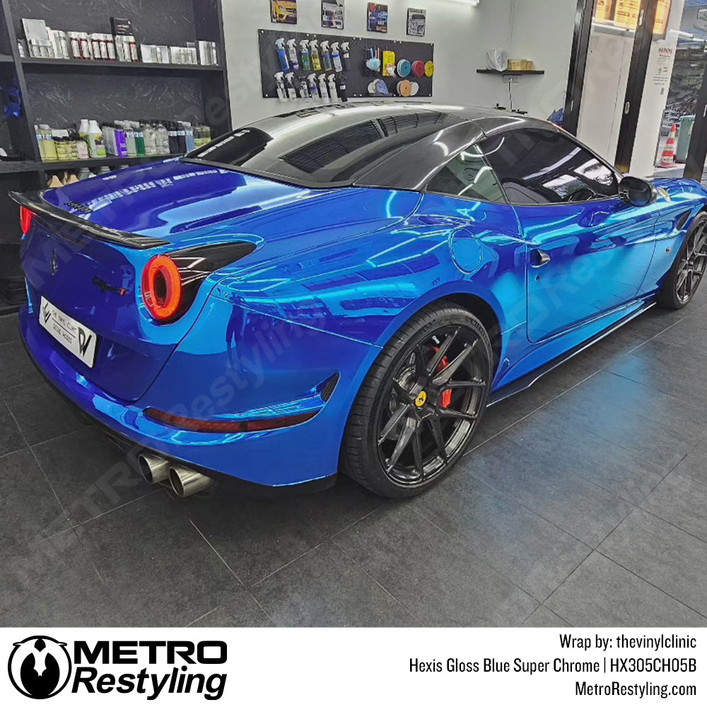 gloss blue super chrome
