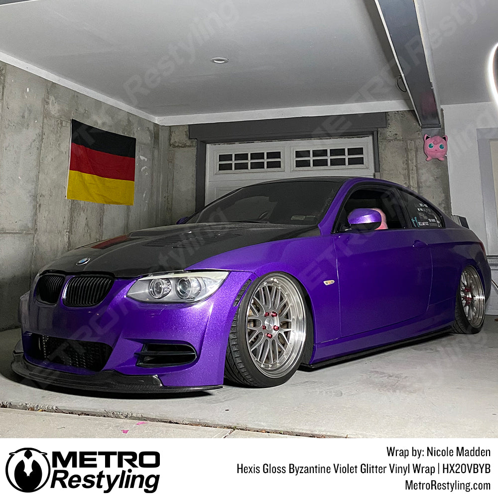 purple bmw wrap